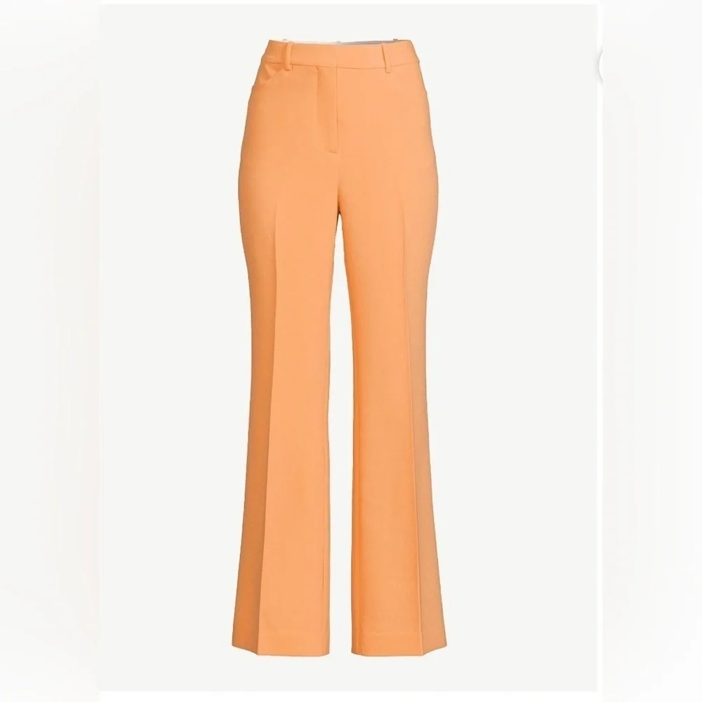 NWT Scoop Light Orange Wide Leg Women's Trousers with Pockets Size XL 16 18